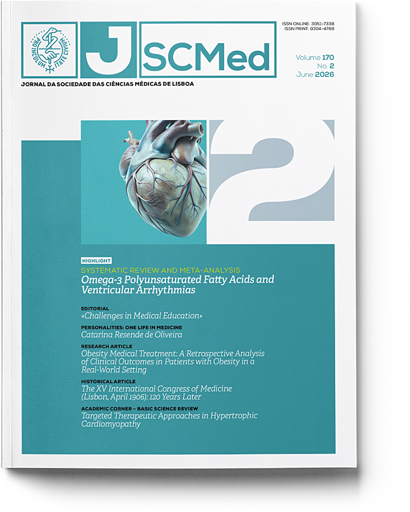 Cover of the Journal da Sociedade das Ciências Médicas de Lisboa, Volume 170, Number 2 (2026).